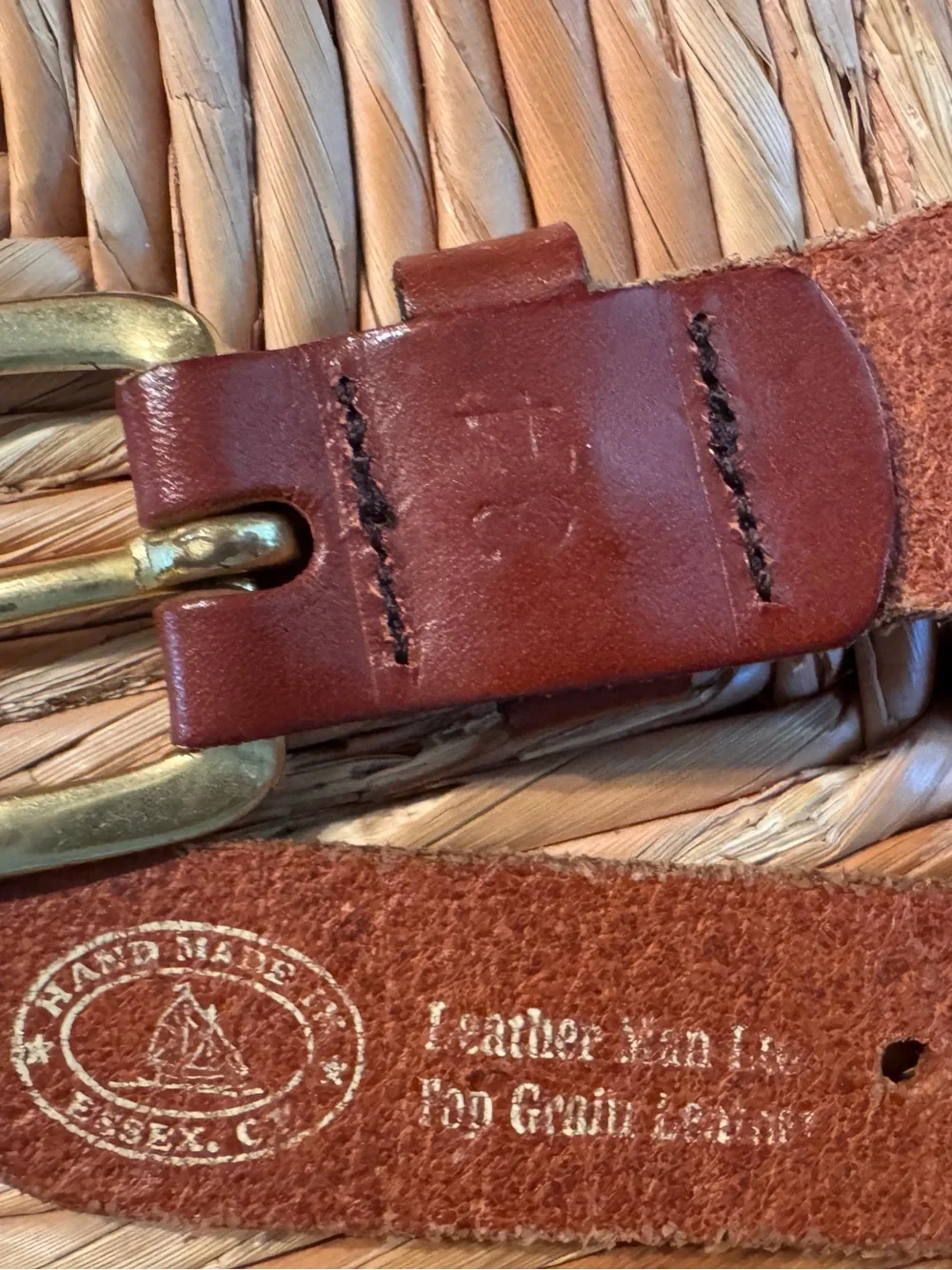 Leather Man Ltd UVA Virginia Cavaliers Ribbon Belt Size 34